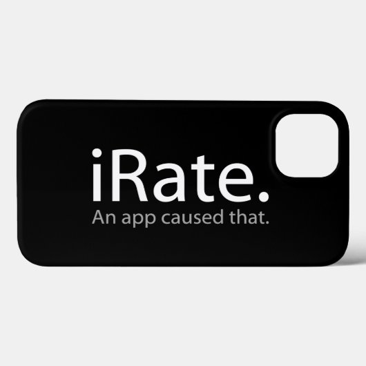 iRate - Eine App verursacht das !!! Case-Mate iPhone Hülle (Rückseite (Horizontal))
