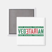 Irate Vegetarian Magnet (Vorderseite/Rückseite)
