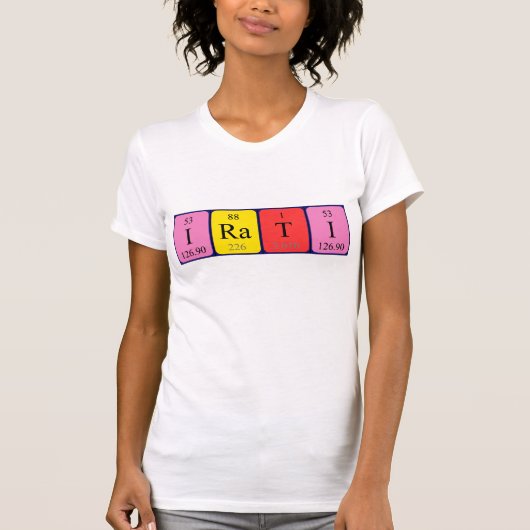 Irati Periodenname Shirt (Vorderseite)