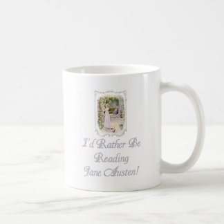 IRBR Jane Austen! Klassische weiße Tasse, 2 Größen Kaffeetasse