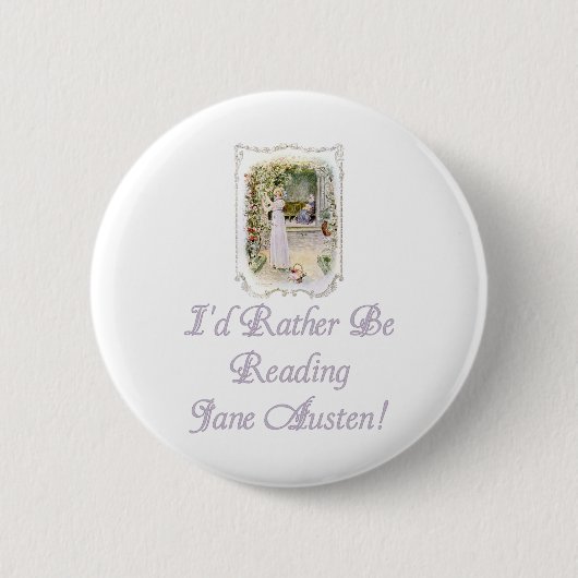 IRBR Jane Austen! Knöpfe, 2 Formen, 6 Größen Button (Vorderseite)