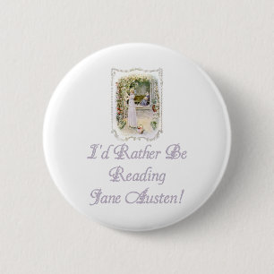 IRBR Jane Austen! Knöpfe, 2 Formen, 6 Größen Button