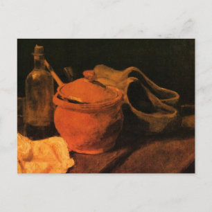 Irdenware, Flasche und Holzschuhe von Vincent van  Postkarte
