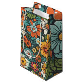 Irdische Blumen Kleine Geschenktüte (Vorderseite Schrägansicht)