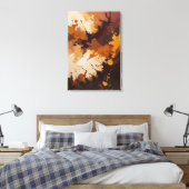 Irdische Harmonie - Texturierte Abstrakte Ölmalere Leinwanddruck (Insitu (Schlafzimmer))