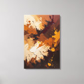 Irdische Harmonie - Texturierte Abstrakte Ölmalere Leinwanddruck (Vorderseite)