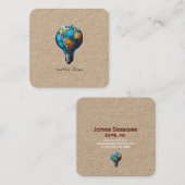 Irdische Ideen Quadratische Visitenkarte (Vorne/Hinten)