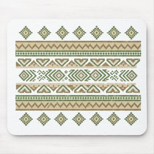Irdische Ikat-Tapete Mousepad (Vorne)
