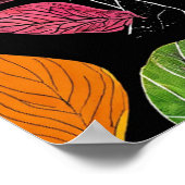 "Irdische Verbindung: Leaf Art" Poster (Ecke)