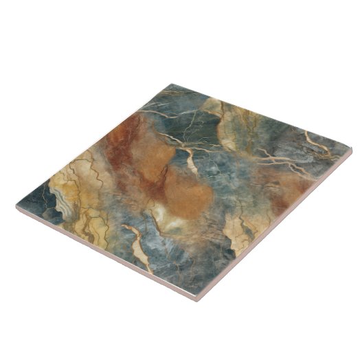 Irdisches Tone-Marmormuster Fliese (Seite)