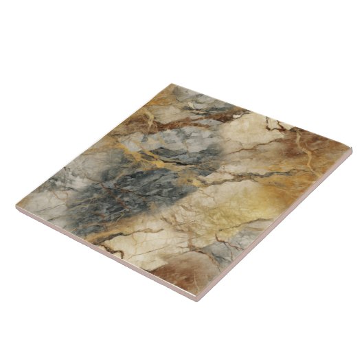 Irdisches Tone-Marmormuster Fliese (Seite)