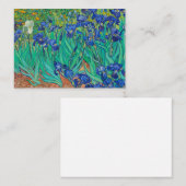 Ire, 1889 von Vincent van Gogh Visitenkarte (Vorne/Hinten)