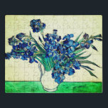 Ire (1890) von Vincent Van Gogh Puzzle<br><div class="desc">Hübsch , Vintag , Schönes Gemälde Vincent Van Gogh Irises (1890) Sticker. Das ist ein altes Meisterwerk des niederländischen Meisters Vincent Van Gogh. Dieses schöne alte Ölgemälde hat eine schöne, lebendige, gesättigte Farbe. Dieses alte Bild zeigt einen Haufen violett blauer Irisen. Vincent Van Gogh war ein niederländischer Postimpressionist. Dieses Bild...</div>