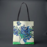 Ire (1890) von Vincent Van Gogh Tasche<br><div class="desc">Hübsch , Vintag , Schönes Gemälde Vincent Van Gogh Irises (1890) Sticker. Das ist ein altes Meisterwerk des niederländischen Meisters Vincent Van Gogh. Dieses schöne alte Ölgemälde hat eine schöne, lebendige, gesättigte Farbe. Dieses alte Bild zeigt einen Haufen violett blauer Irisen. Vincent Van Gogh war ein niederländischer Postimpressionist. Dieses Bild...</div>