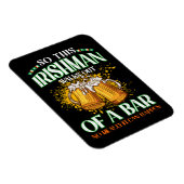 Ire beim Biertrinken am St. Patrick's Day Magnet (Rechte Seite)