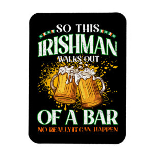 Ire beim Biertrinken am St. Patrick's Day Magnet