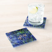 Ire, berühmtes Blumenbild von Claude Monet Glasuntersetzer (Schrägansicht)