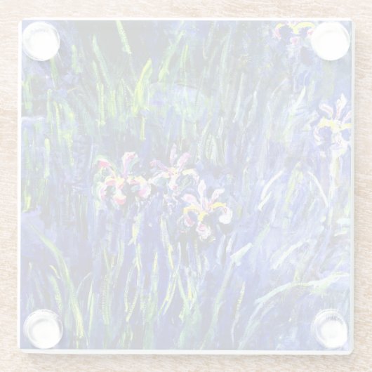 Ire, berühmtes Blumenbild von Claude Monet Glasuntersetzer (Rückseite)