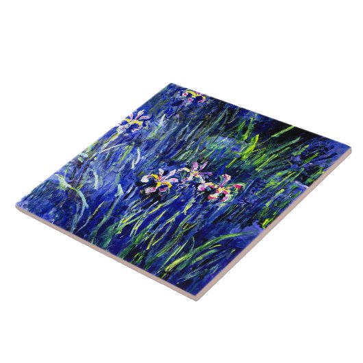 Ire, berühmtes Blumengemälde von Claude Monet Fliese (Seite)