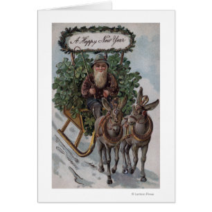 Ire, der Sleigh der Kleeblätter fährt