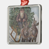 Ire, der Sleigh der Kleeblätter fährt Ornament Aus Metall (Links)