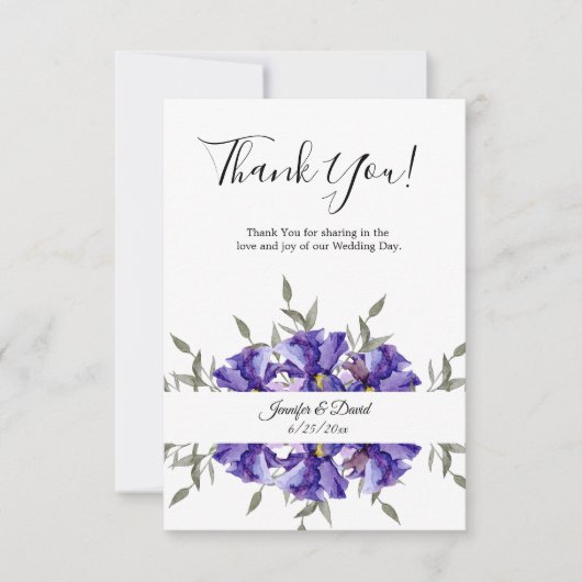 Ire Flat Danke-Card Dankeskarte (Vorderseite)