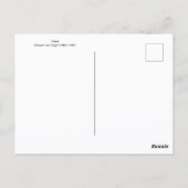 Ire im Garten Vincent van Gogh Postkarte (Rückseite)