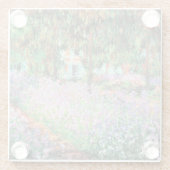 Ire im Monet-Garten Glasuntersetzer (Rückseite)
