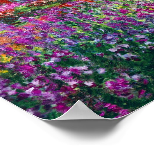 Ire im Monet-Garten Poster (Ecke)