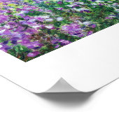 Ire im Monet's Garden Claude Monet Poster (Ecke)
