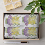 Ire Lila Gelb - Dekoupage Tissue Paper Seidenpapier (Geschenk)