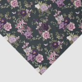 Ire, Orchideen, Rose in Lila Decoupage Seidenpapier (Ausschnitt)