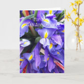 Ire Personalisiert 70. Hochzeitstag Karte (Gelbe Blume)