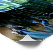 Ire und Wasserlilien im Garten von Giverny Poster (Ecke)