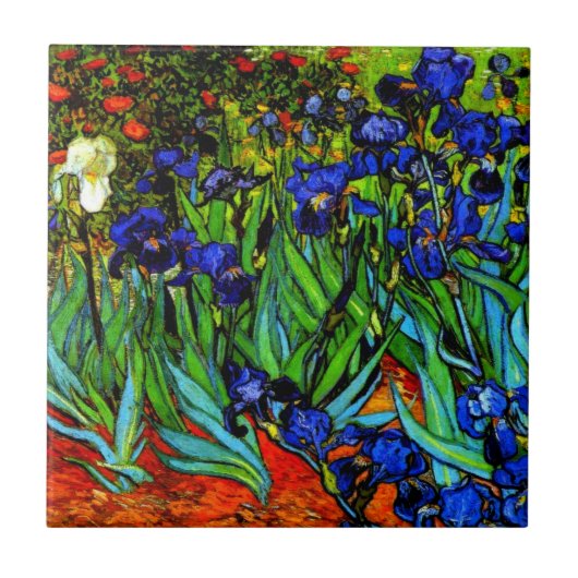 Ire, Van Gogh's berühmtes Blumenbild Fliese (Vorderseite)