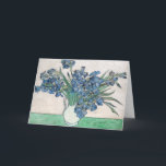 Ire | Vincent van Gogh Karte<br><div class="desc">Ire (1890) | Original-Kunstwerk des niederländischen Postimpressionisten Vincent Van Gogh (1853-1890). Das Bild zeigt ein ruhiges Leben mit einem vollen Blumenstrauß auf einem grünen Tisch vor einem cremefarbenen, weißen Hintergrund. Verwenden Sie die Entwurfstools, um einen benutzerdefinierten Text hinzuzufügen oder das Bild zu personalisieren.</div>