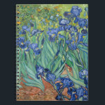 Ire | Vincent van Gogh Notizblock<br><div class="desc">Ire (1889) von dem niederländischen post-impressionistischen Künstler Vincent Van Gogh. Original Landschaftsmalerei ist ein Öl auf der Leinwand,  das einen Garten blühender Iris-Blume zeigt. Verwenden Sie die Entwurfstools,  um einen benutzerdefinierten Text hinzuzufügen oder das Bild zu personalisieren.</div>