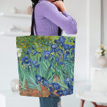 Ire | Vincent Van Gogh Tasche<br><div class="desc">Ire (1889) von dem niederländischen post-impressionistischen Künstler Vincent Van Gogh. Original Landschaftsmalerei ist ein Öl auf der Leinwand,  das einen Garten blühender Iris-Blume zeigt. Verwenden Sie die Entwurfstools,  um einen benutzerdefinierten Text hinzuzufügen oder das Bild zu personalisieren.</div>