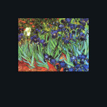 Ire von Vincent van Gogh, Vintag Garden Art Leinwanddruck<br><div class="desc">Ire (1889) von Vincent van Gogh ist ein Vintages, kunstvolles Post-Impressionismus Landschaftsbild mit Blumengarten mit lila bärtigen Reisen, die von Orangenpfeifen wachsen. An der Kante blüht eine weiße Iris-Blume des Single. Über den Künstler: Vincent Willem van Gogh (1853-1890) war einer der berühmtesten postimpressionistischen Maler seiner Zeit. Seine Arbeit war besonders...</div>