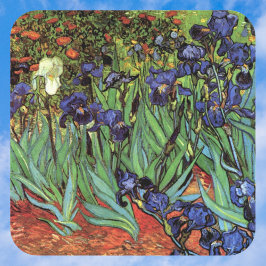 Ire von Vincent van Gogh, Vintag Garden Art Quadratischer Aufkleber