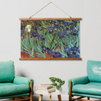 Ire von Vincent van Gogh, Vintag Garden Art Wandteppich Mit Holzrahmen