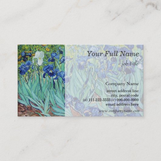 Ire von Vincent van Gogh. Vintage Kunst Visitenkarte (Vorderseite)