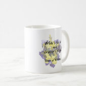 Ire Yellow und Lila Kaffeetasse (VorderseiteRechts)
