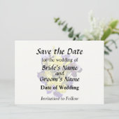 Ire Yellow und Lila Save The Date (Stehend Vorderseite)