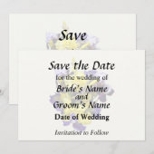 Ire Yellow und Lila Save The Date (Vorne/Hinten)
