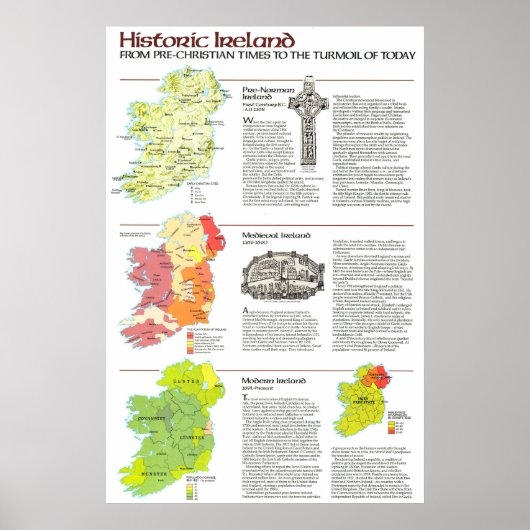 " Ireland: 1981 Historic Medieval ... Poster (Vorne)