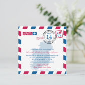 IRELAND Airmail Wedding Einladung (Stehend Vorderseite)
