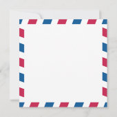 IRELAND Airmail Wedding Einladung (Rückseite)