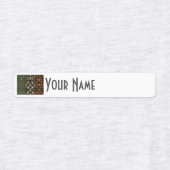 Ireland Art Deco Flag | Custom Iron-On Name Label Etiketten (Design 1)