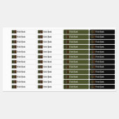 Ireland Art Deco Flag | Custom Iron-On Name Label Etiketten (Blatt)